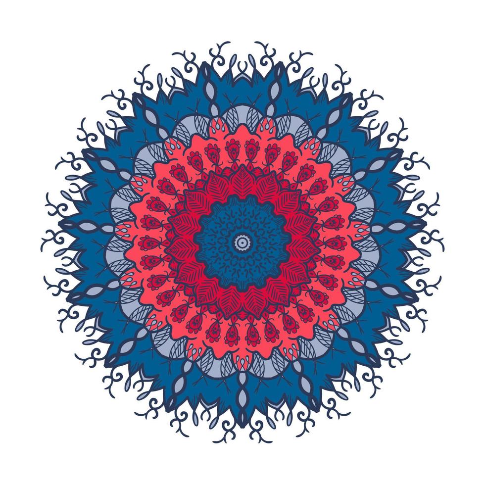 Mandala Linienvorlage vektor