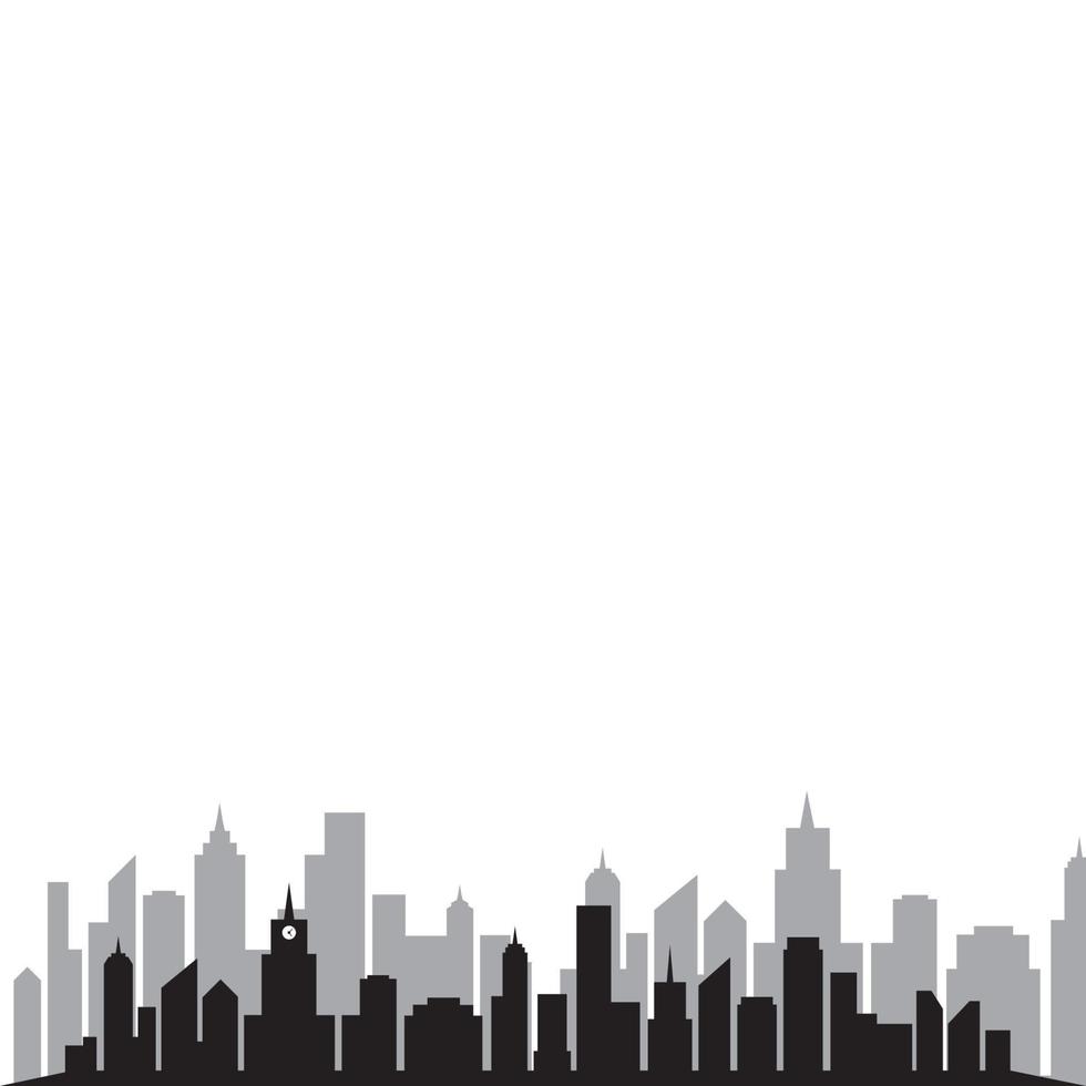 moderne Skyline-Konzeptvektorillustration der Stadt vektor