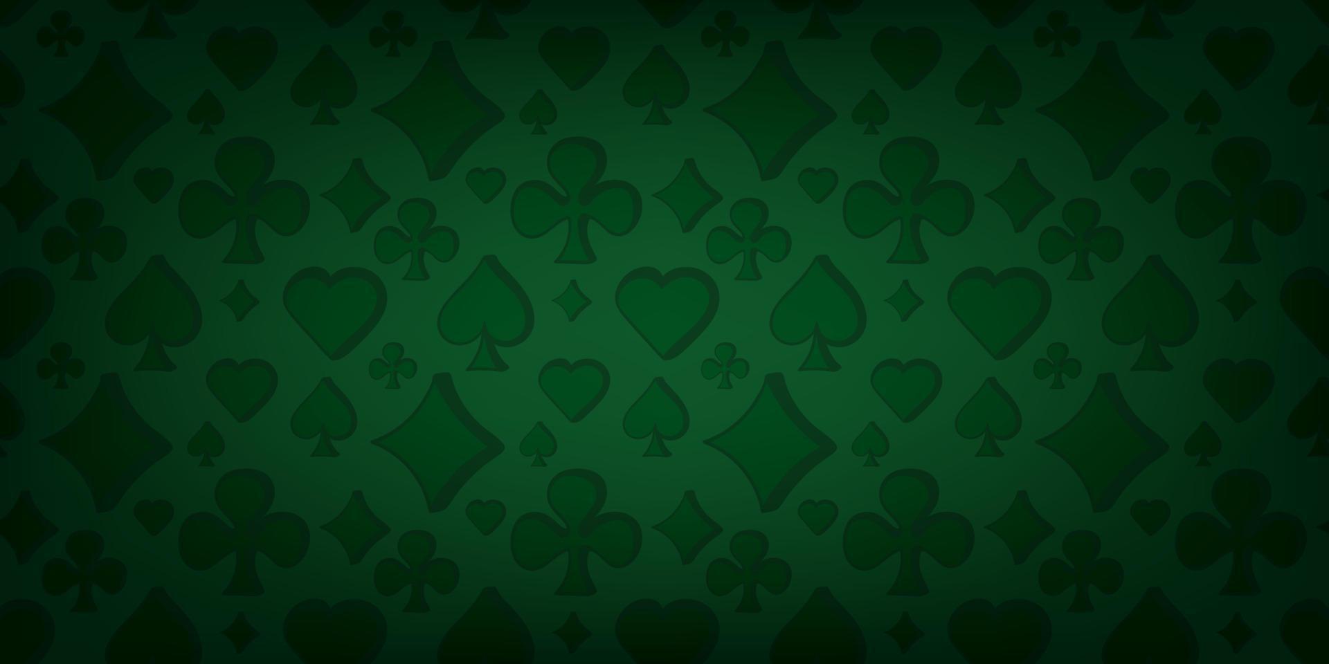 Hintergrund für Poker- und Casino-Spielkarten vektor