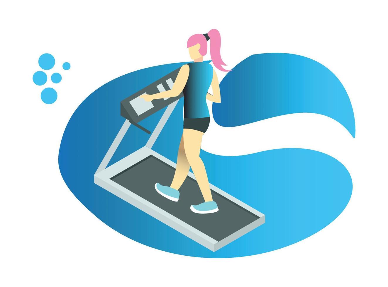 3d isometrisk illustration av sporter aktiviteter i en gym.vector isometrisk illustration lämplig för diagram, infografik, och Övrig grafisk tillgångar vektor