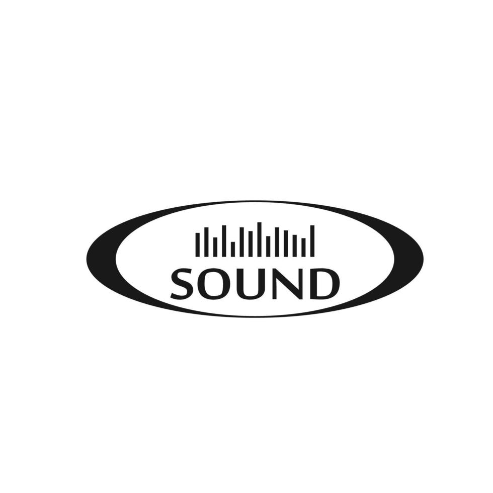 ljud röst radio audio media musik spela in logotyp design symbol vektor
