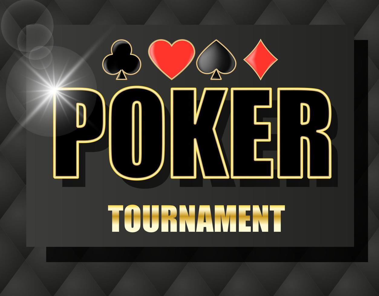 Banner für Pokerturniere vektor