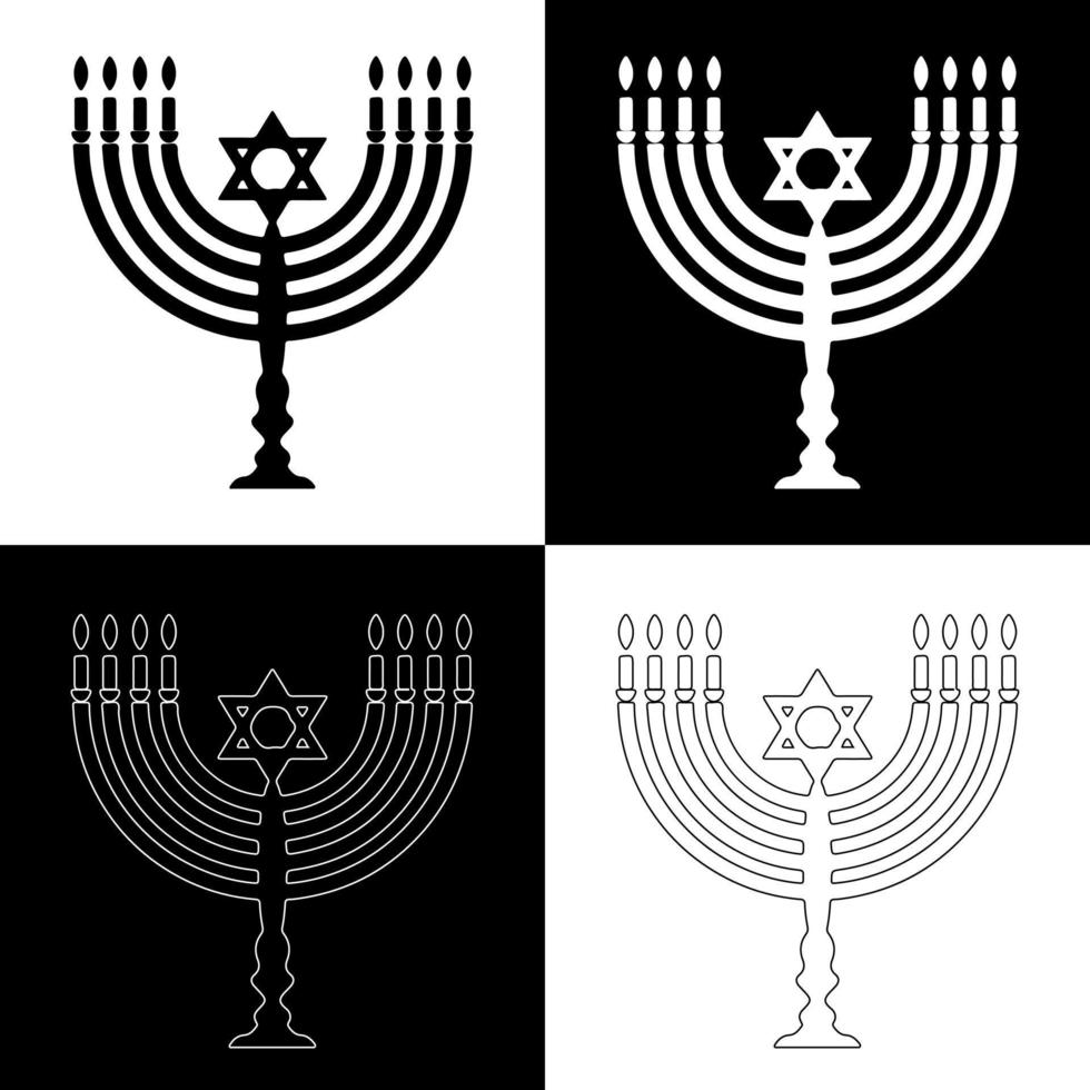 hanukkah ljus teckning vektor för webbplatser, utskrift och andra