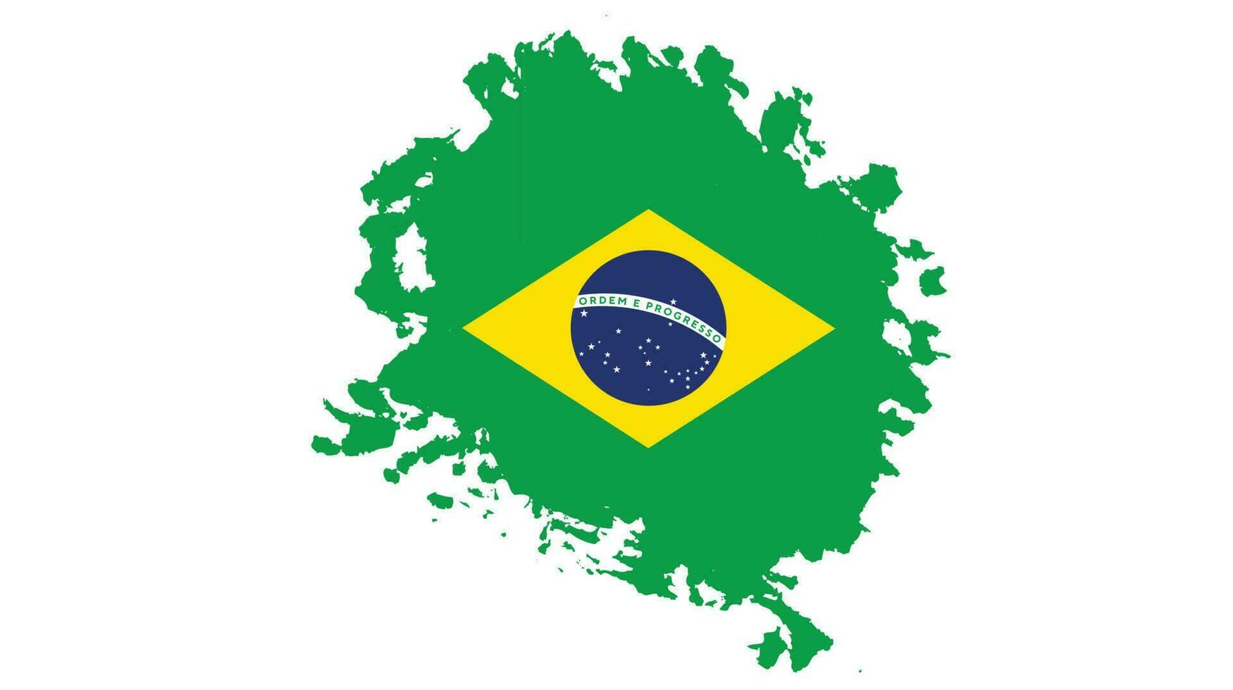 Brasilien-Grunge-Textur-Flagge vektor