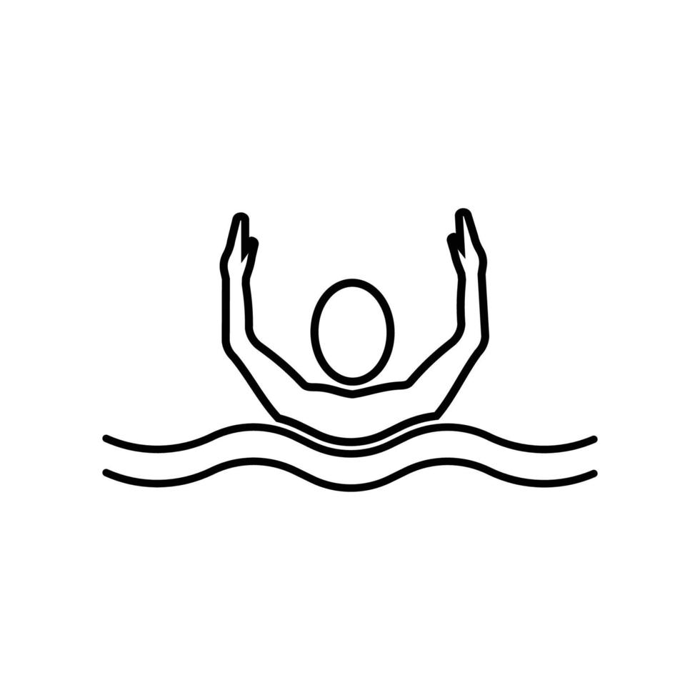 Schwimmsport-Logo vektor