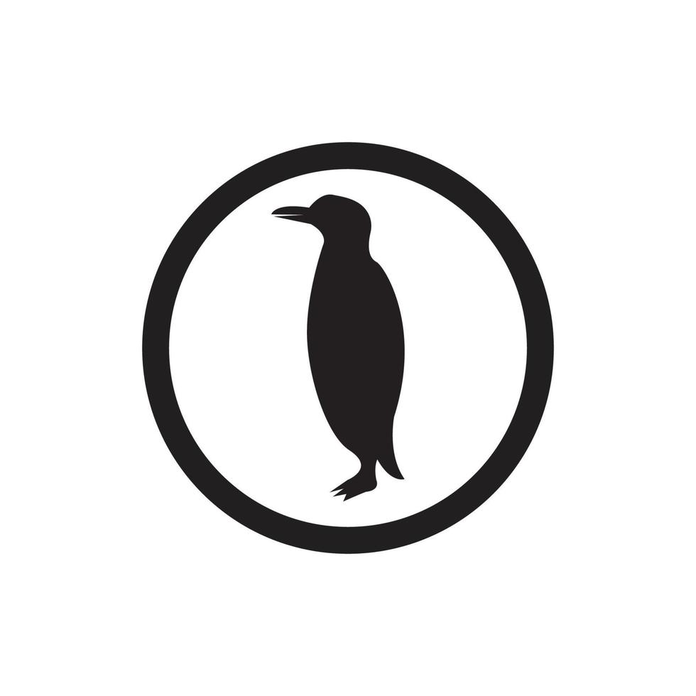 Pinguin-Tier-Logo vektor