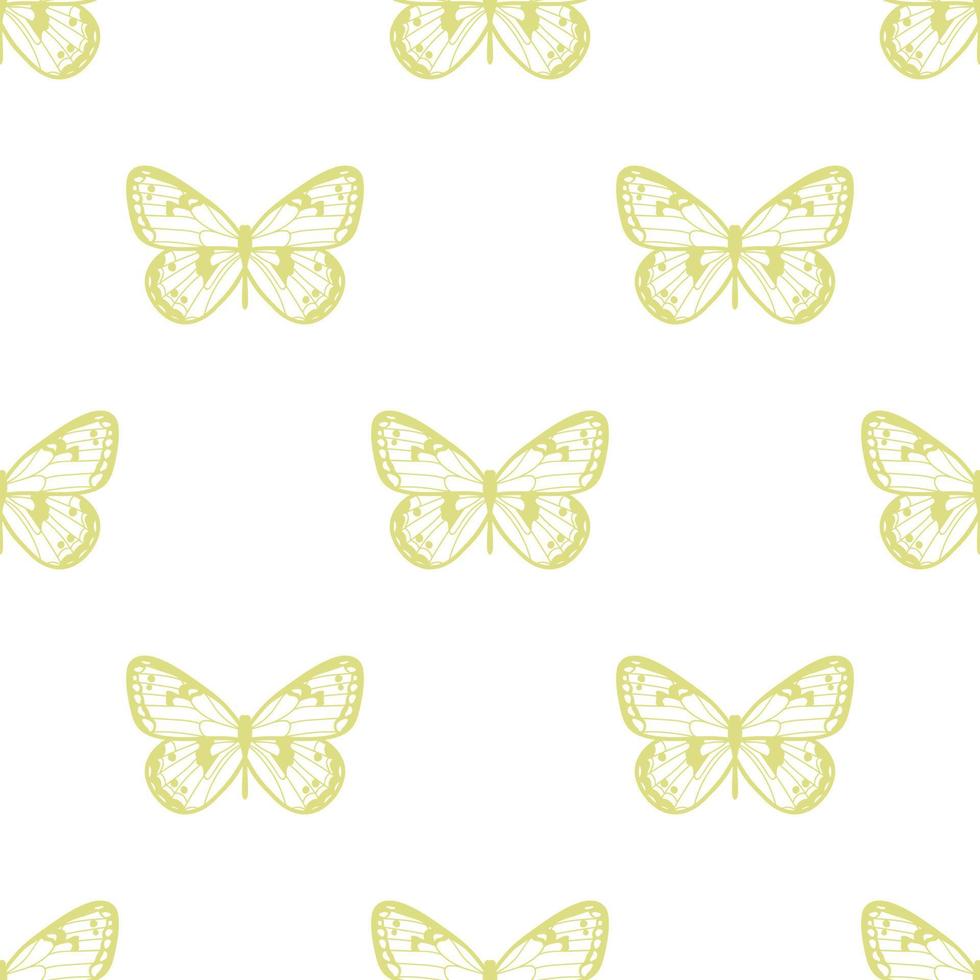 Schmetterling nahtlose Wiederholungsmuster Hintergrund vektor