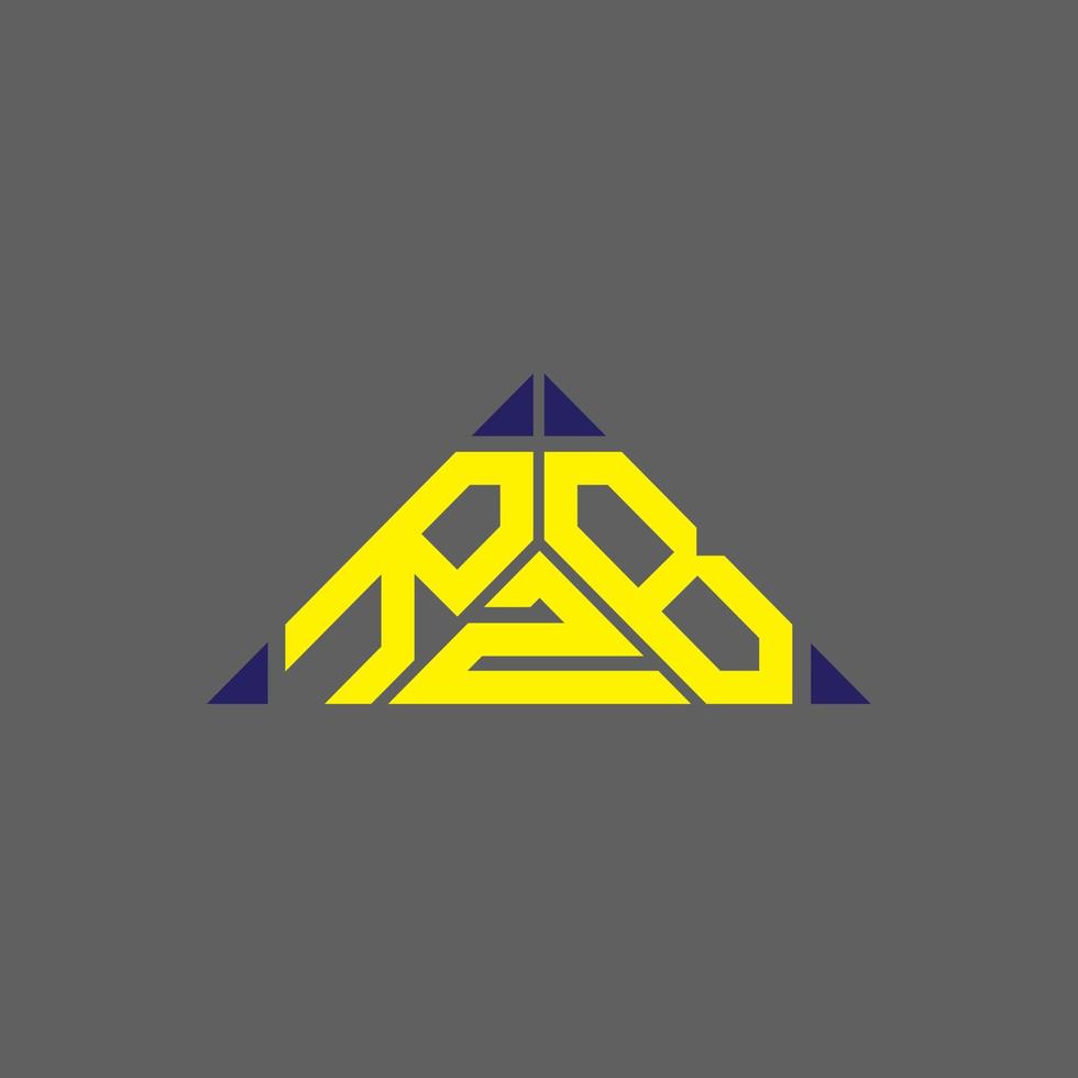 rzb letter logo kreatives design mit vektorgrafik, rzb einfaches und modernes logo. vektor
