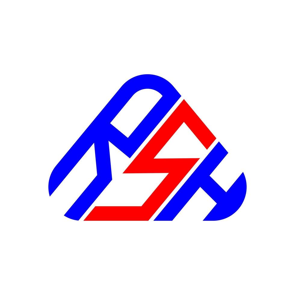 rsh brev logotyp kreativ design med vektor grafisk, rsh enkel och modern logotyp.