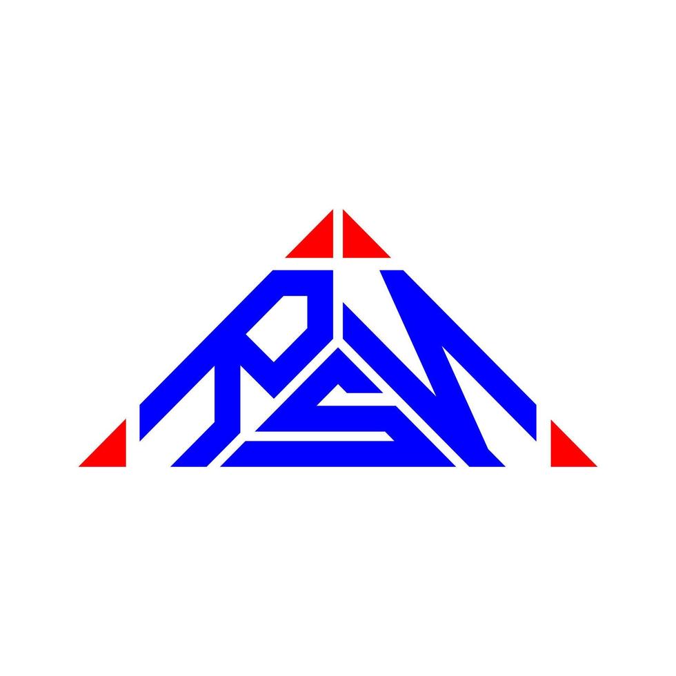 rsn letter logo kreatives design mit vektorgrafik, rsn einfaches und modernes logo. vektor