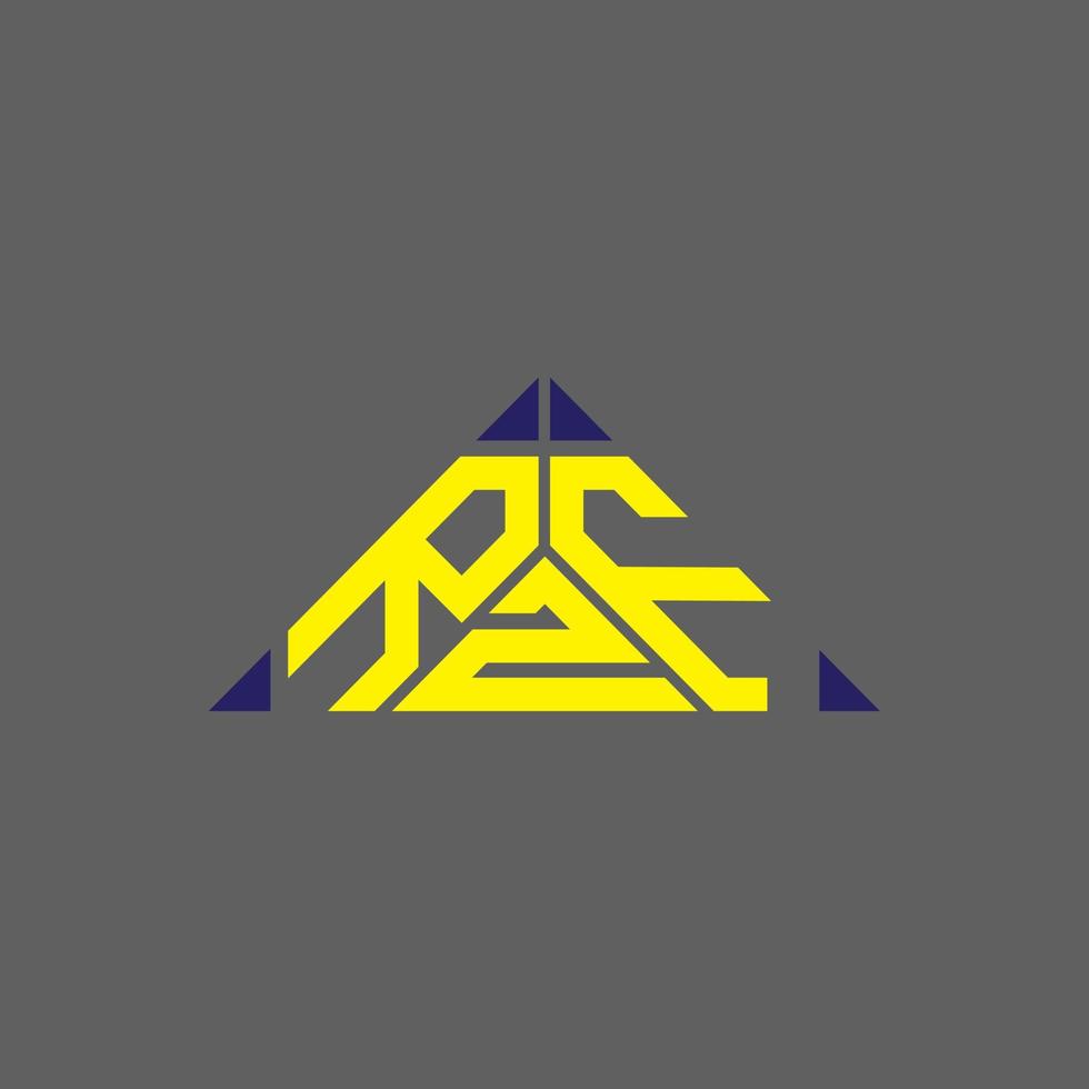 rzf brev logotyp kreativ design med vektor grafisk, rzf enkel och modern logotyp.