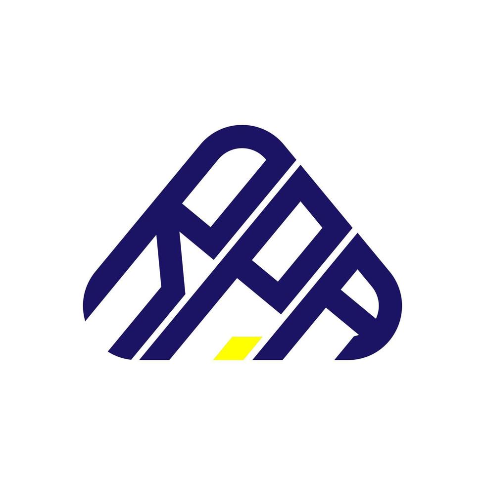 rpa letter logo kreatives design mit vektorgrafik, rpa einfaches und modernes logo. vektor