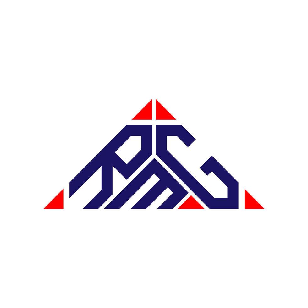 RMG Letter Logo kreatives Design mit Vektorgrafik, RMG einfaches und modernes Logo. vektor