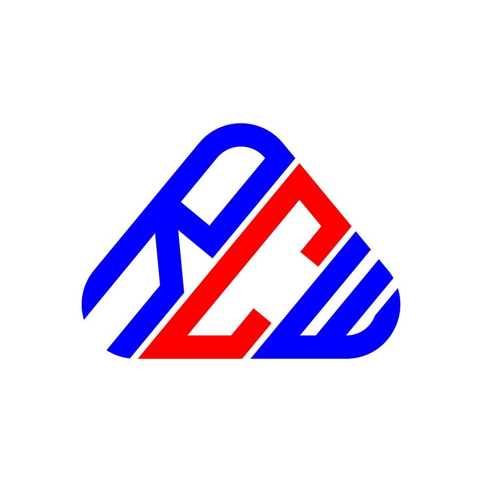 rcw brev logotyp kreativ design med vektor grafisk, rcw enkel och modern logotyp.