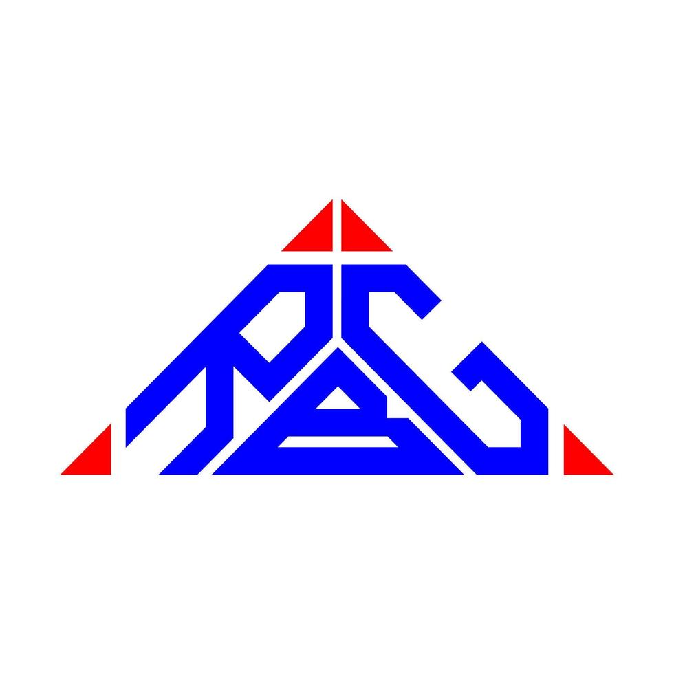 rbg brev logotyp kreativ design med vektor grafisk, rbg enkel och modern logotyp.