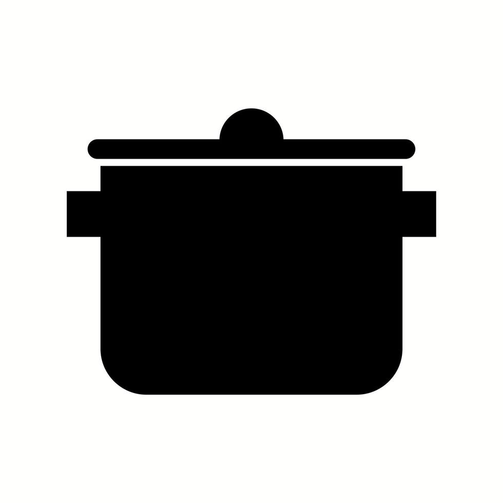 unik matlagning pott vektor glyf ikon