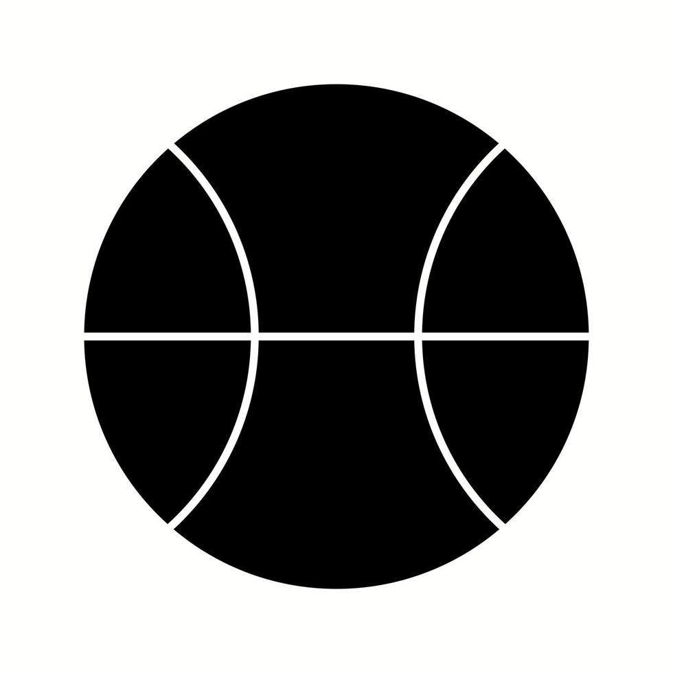 einzigartiges Ball-Vektor-Glyphen-Symbol vektor