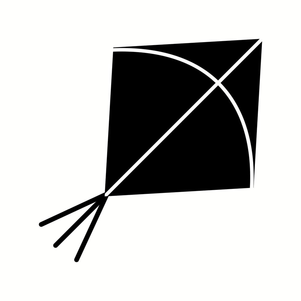 einzigartiges Drachenvektor-Glyphen-Symbol vektor