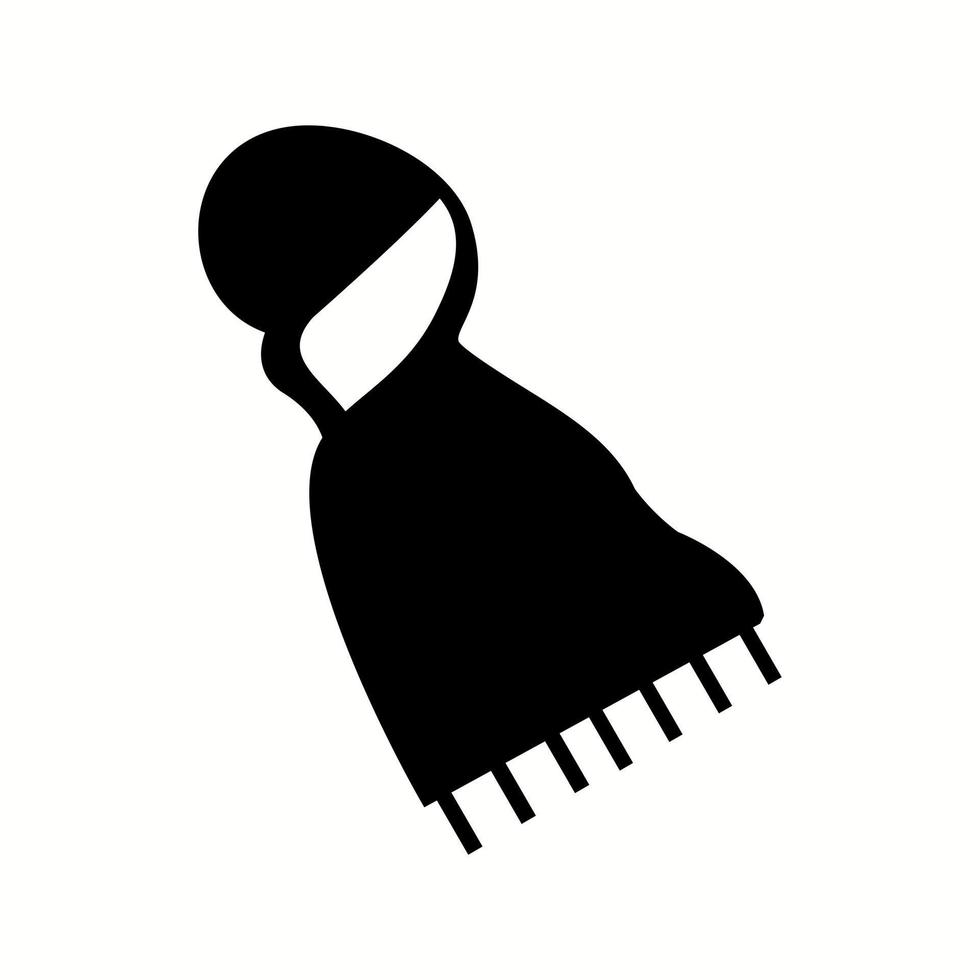 unik scarf vektor glyf ikon