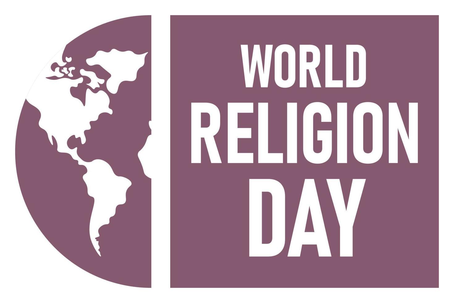 värld religion dag bakgrund. vektor