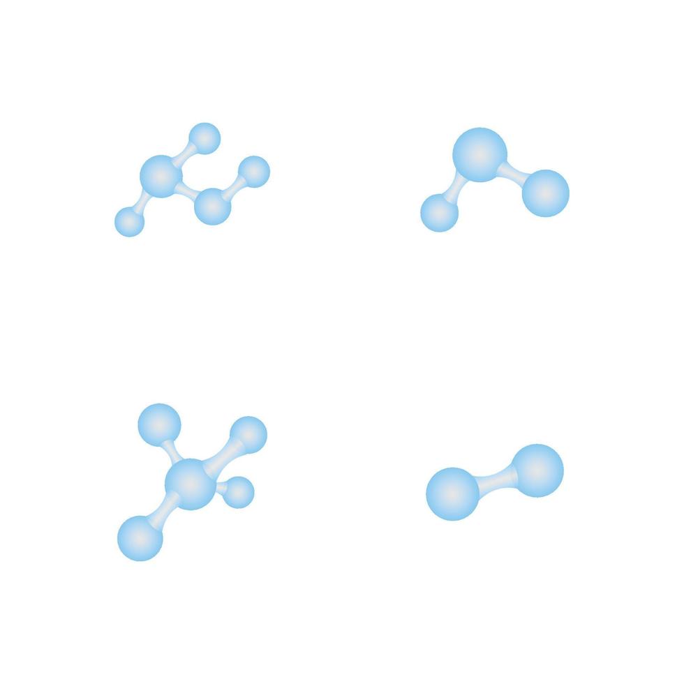 Molekül-Logo-Symbol vektor