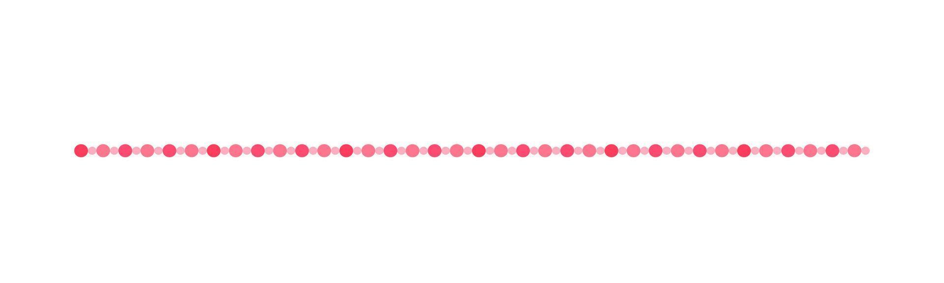 rosa prickar mönster gräns separator ClipArt vektor illustration