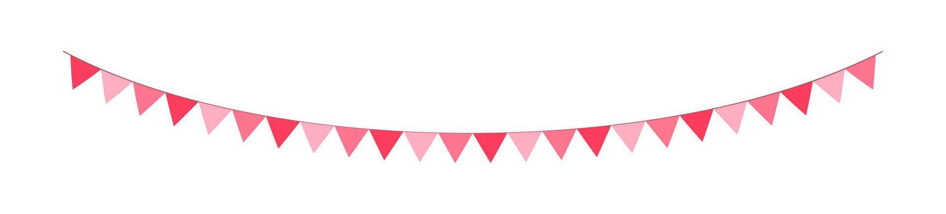 valentinstag, dreieck, wimpel, banner, bunting, vektor, illustration, cliparts vektor