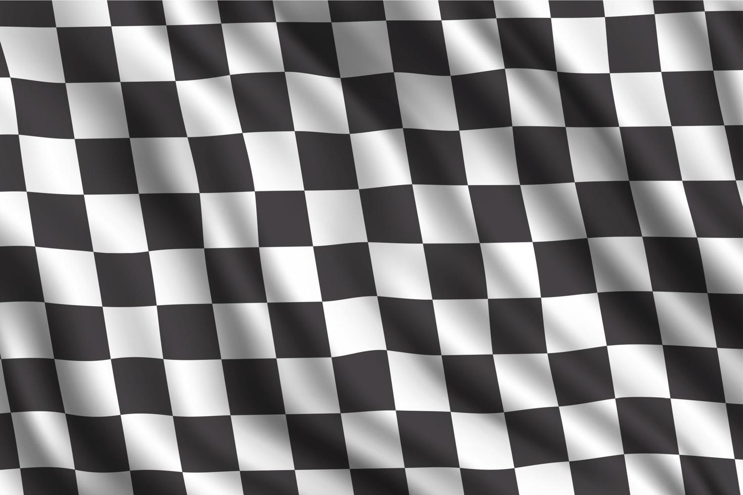 auto-rallye-rennen 3d realistische flagge vektor