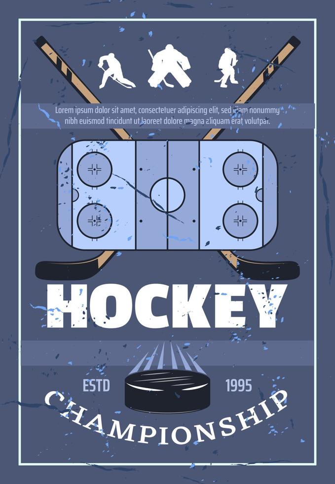 is hockey mästerskap sport spel vektor