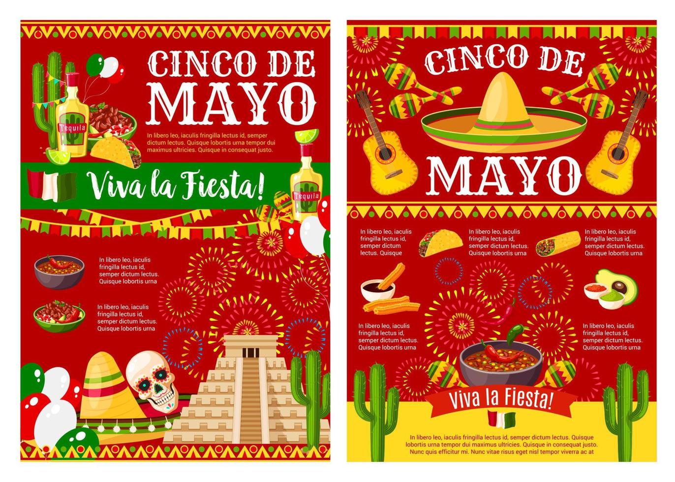 cinco de mayo baner för mexikansk Semester fest vektor