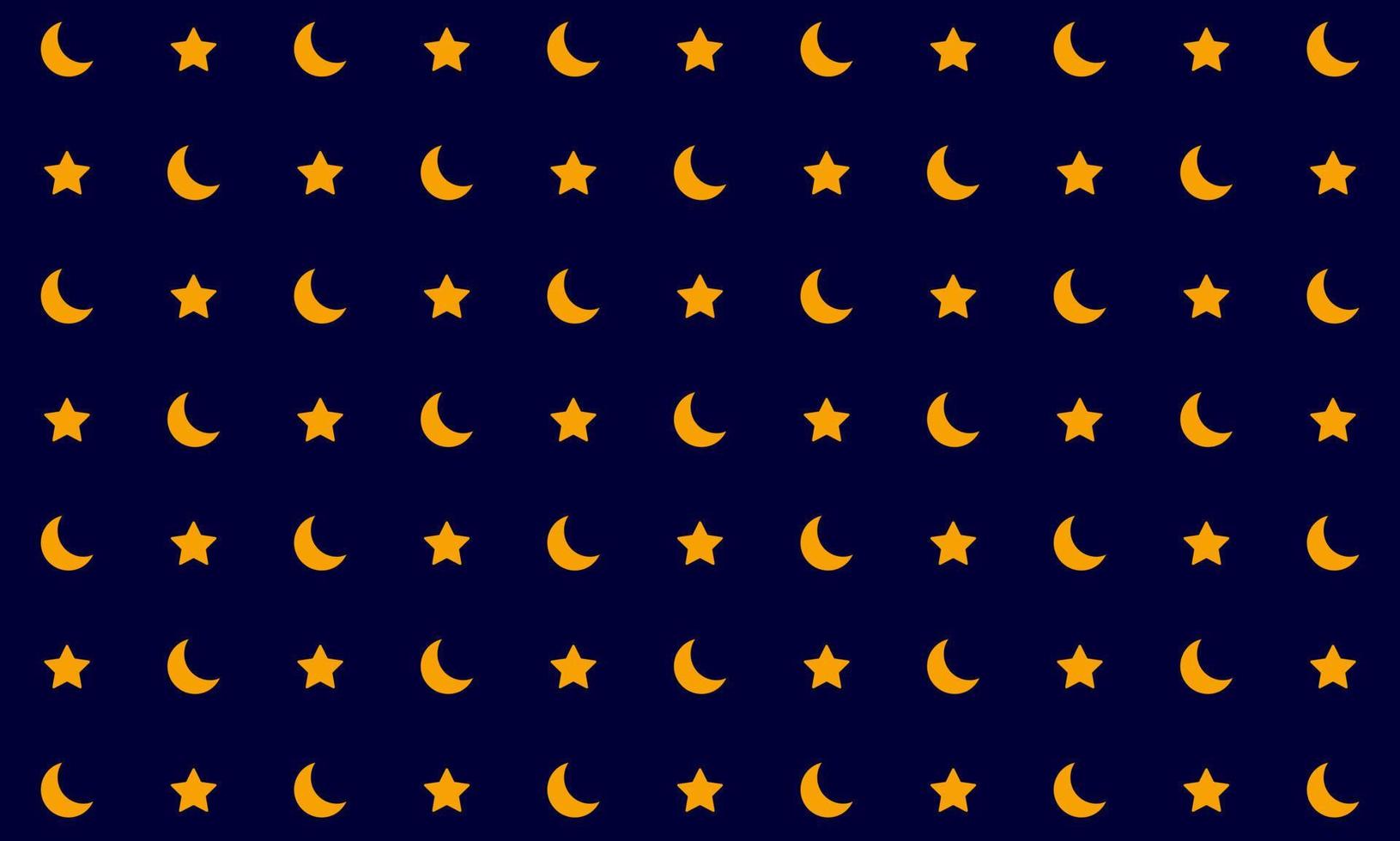 Mond und Sterne Musterhintergrund. Vektor-Illustration. vektor