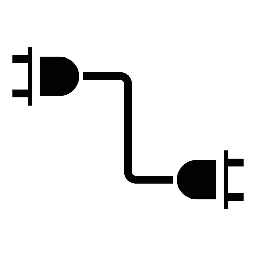 kabel- fast ikon vektor