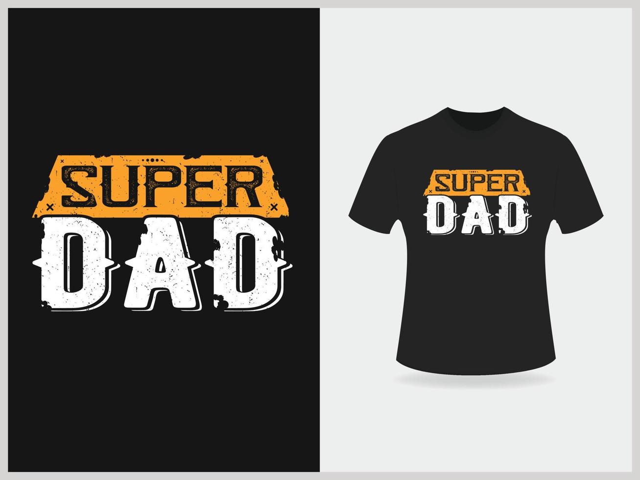 super pappa typografi t skjorta design vektor