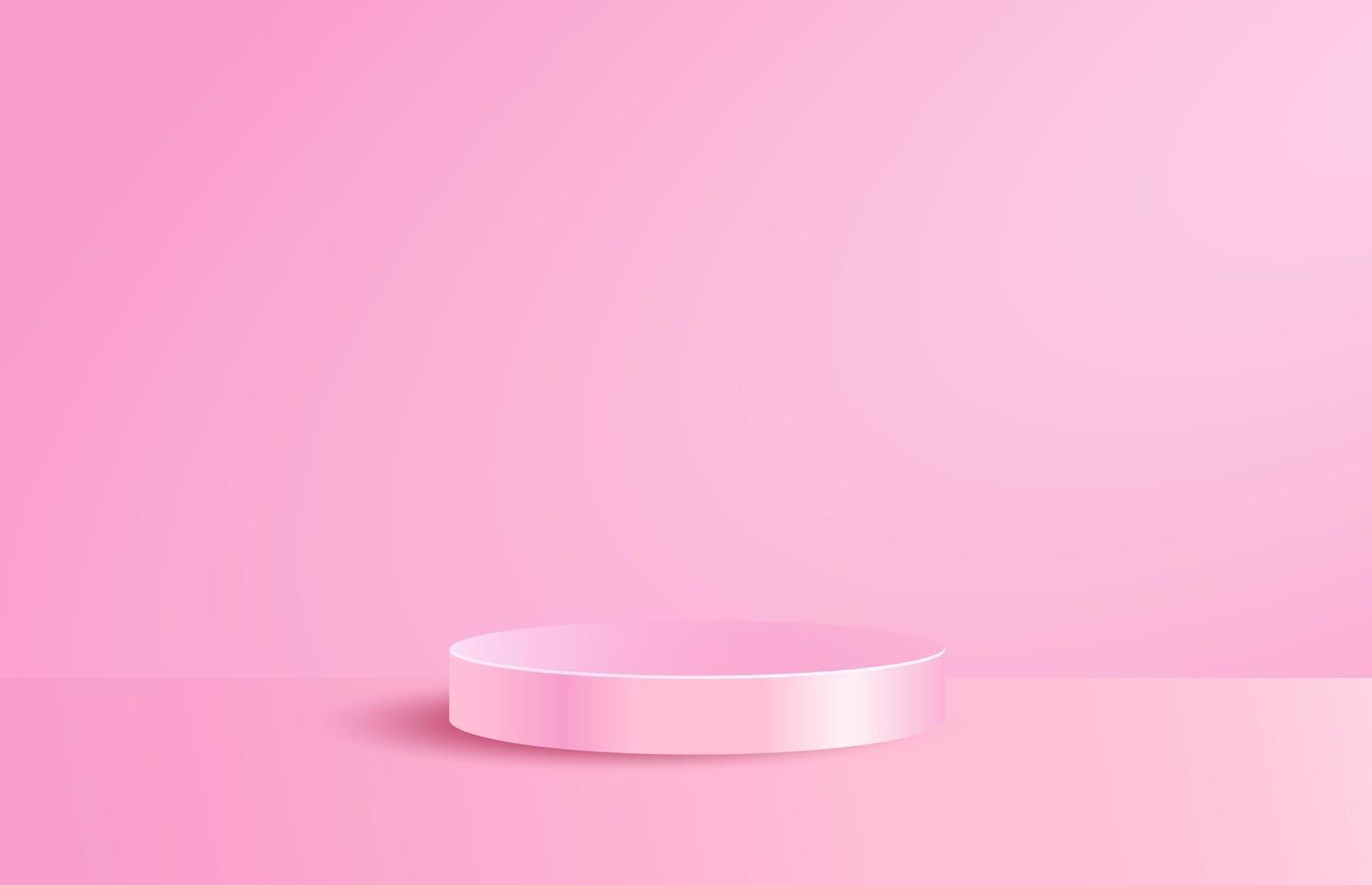 rosa luxusprodukt-display-design vektor
