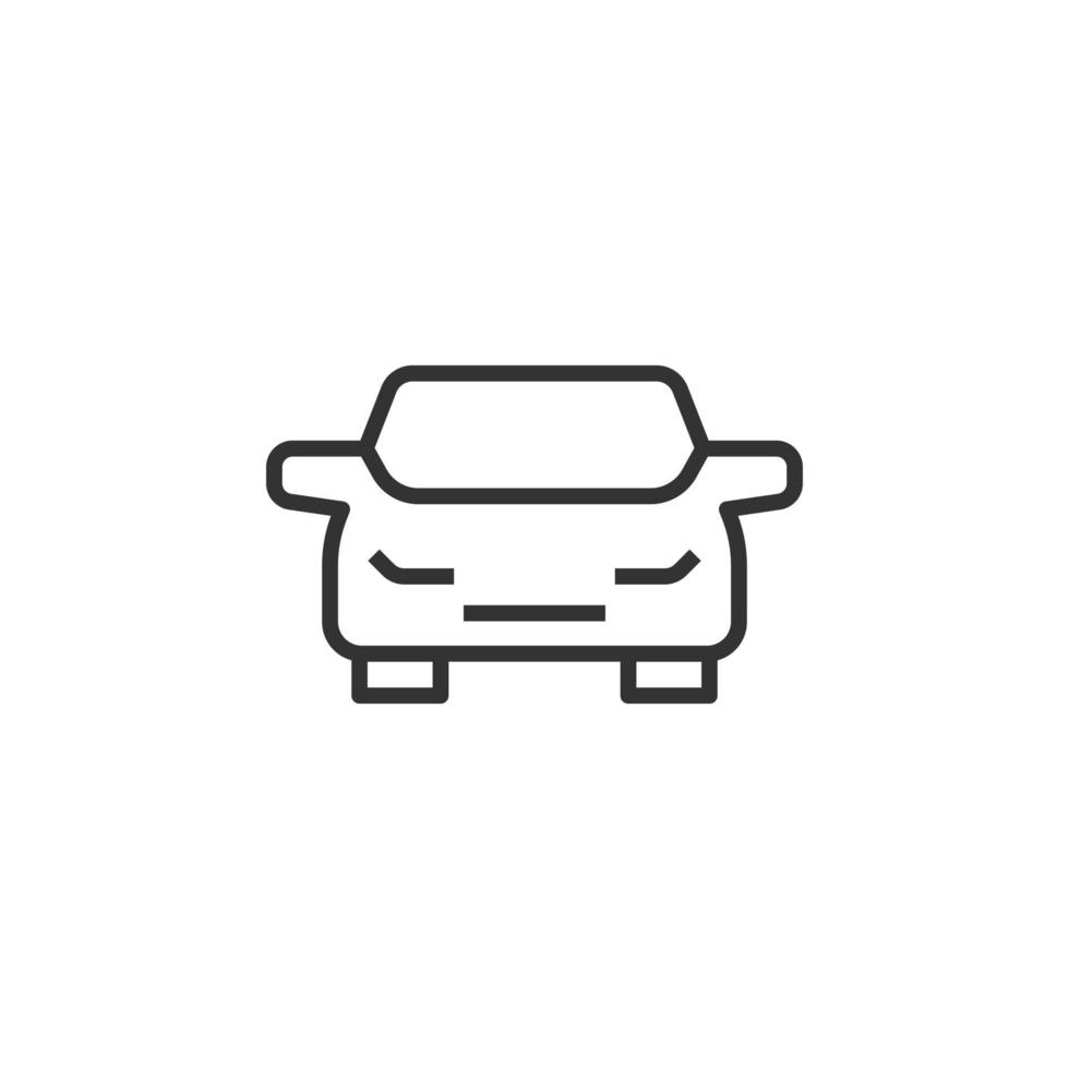 Auto-Symbol im flachen Stil. Automobil-Fahrzeug-Vektor-Illustration auf weißem Hintergrund isoliert. Limousine Geschäftskonzept. vektor