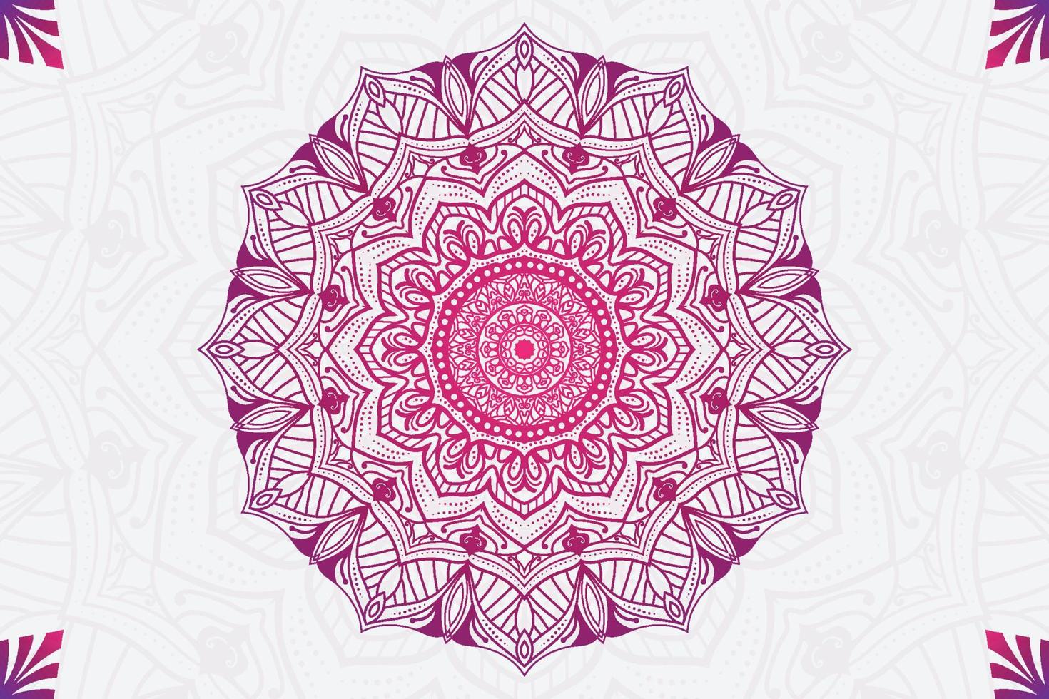 Luxus-Mandala-Hintergrund-Ornament schöne Vorlage vektor