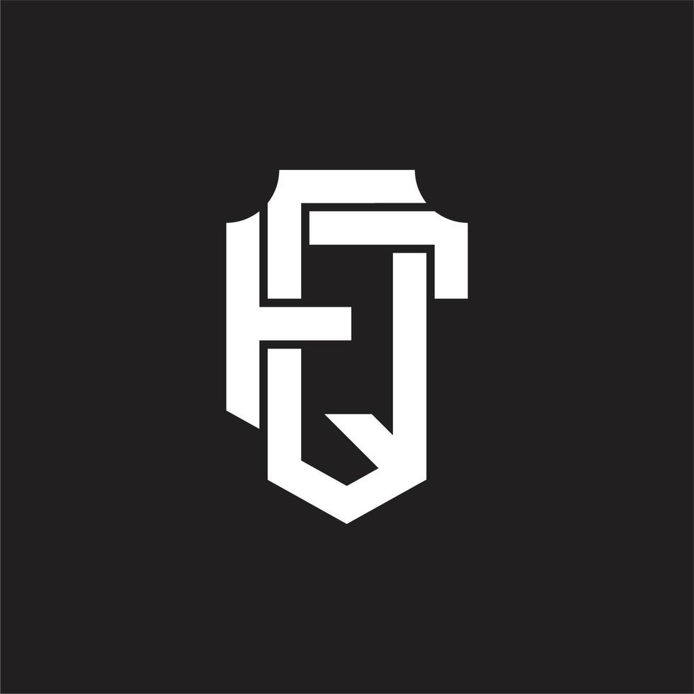 qf-Logo-Monogramm-Designvorlage vektor