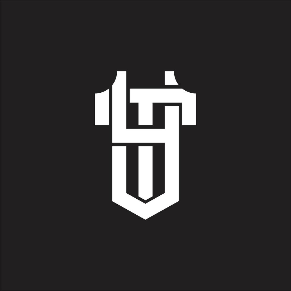 yt-Logo-Monogramm-Designvorlage vektor