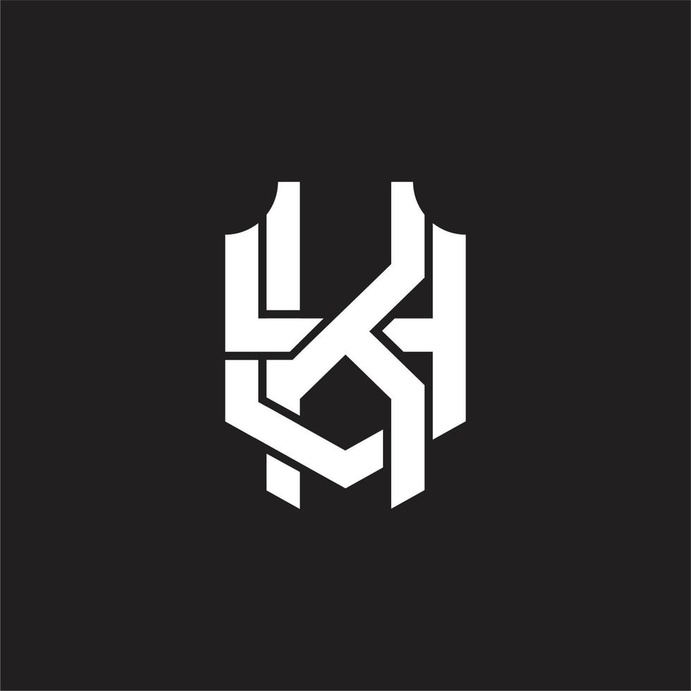ky-Logo-Monogramm-Designvorlage vektor