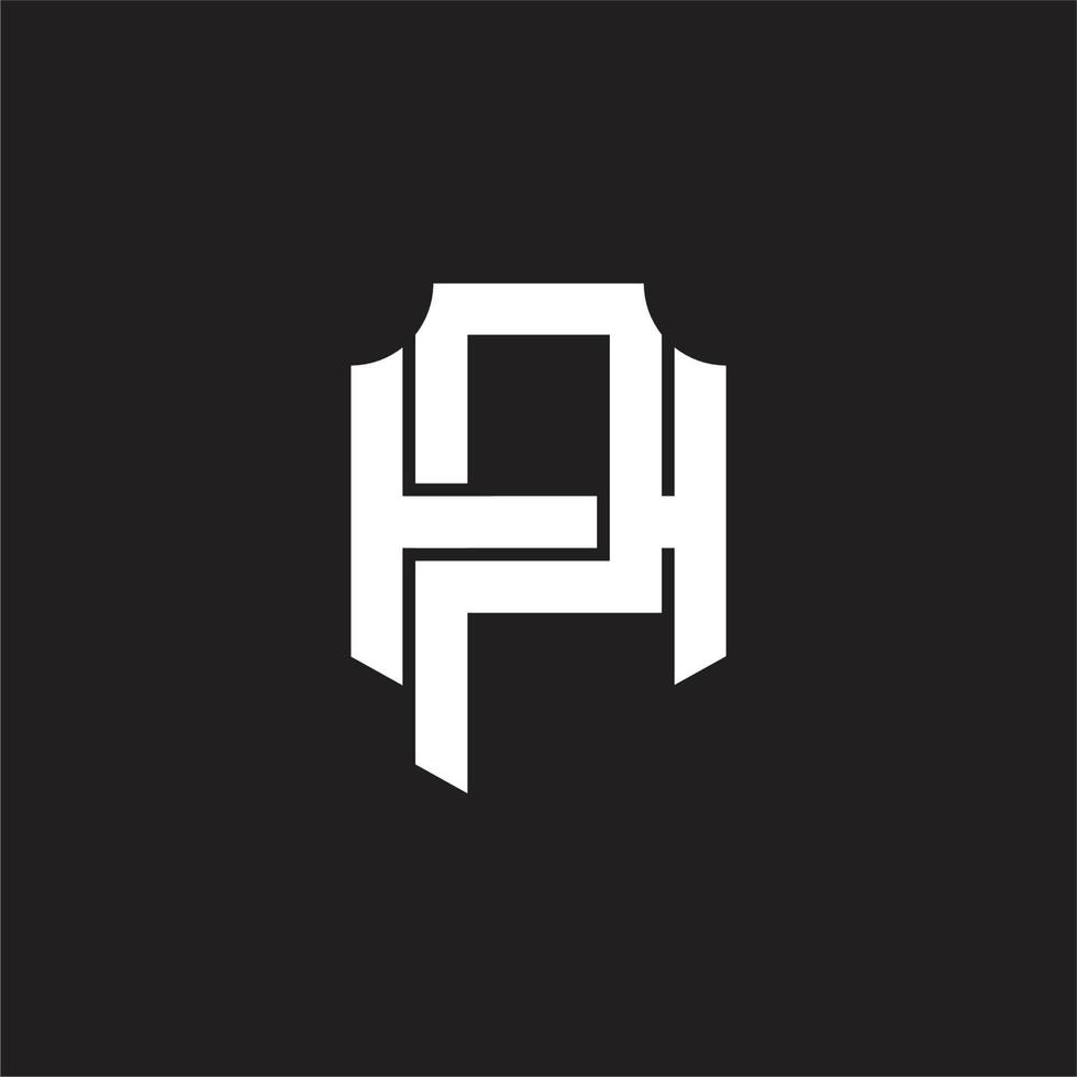 ph-Logo-Monogramm-Designvorlage vektor