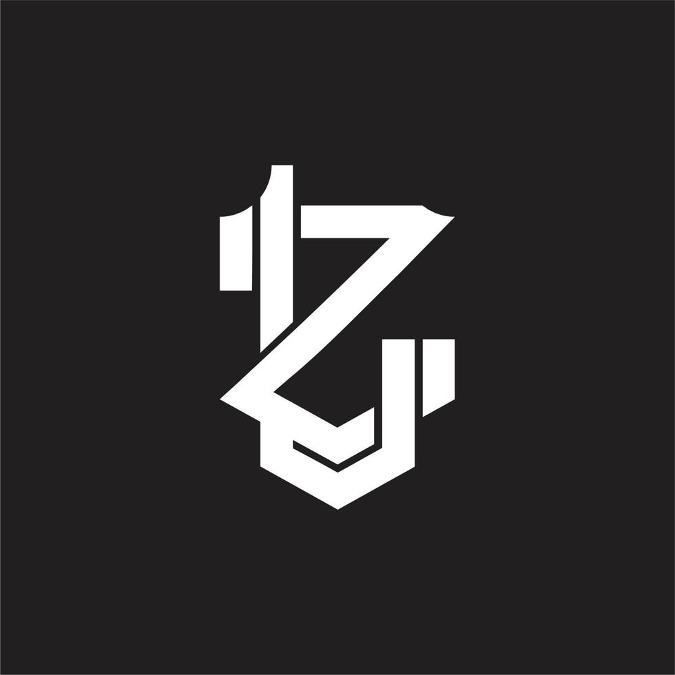 lz-Logo-Monogramm-Designvorlage vektor