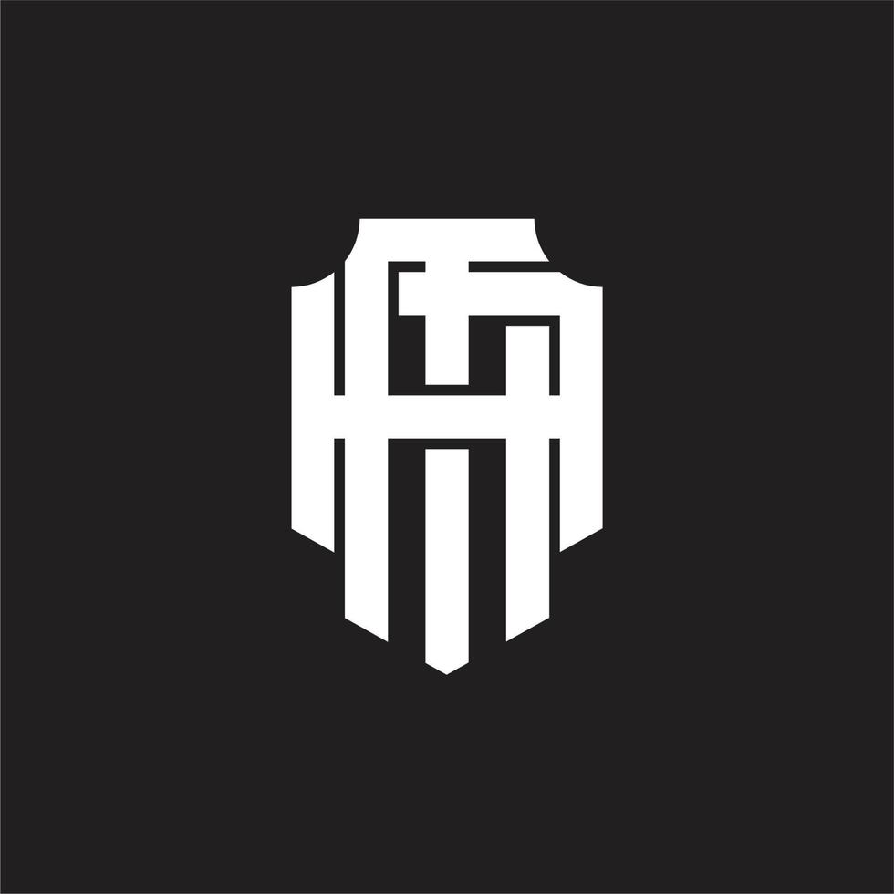 ma logotyp monogram design mall vektor