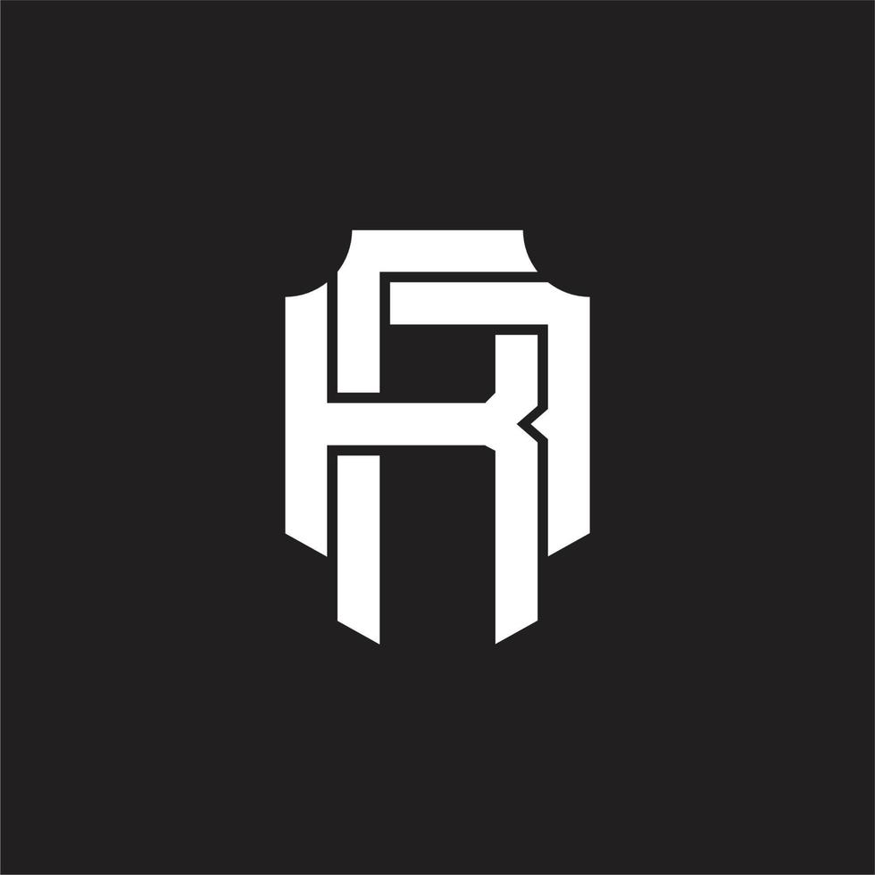 ra logotyp monogram design mall vektor