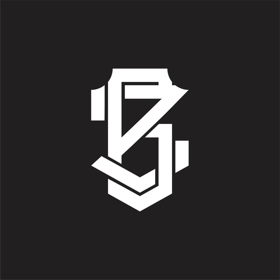 gz-Logo-Monogramm-Designvorlage vektor