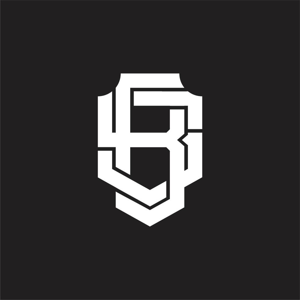 bs logotyp monogram design mall vektor