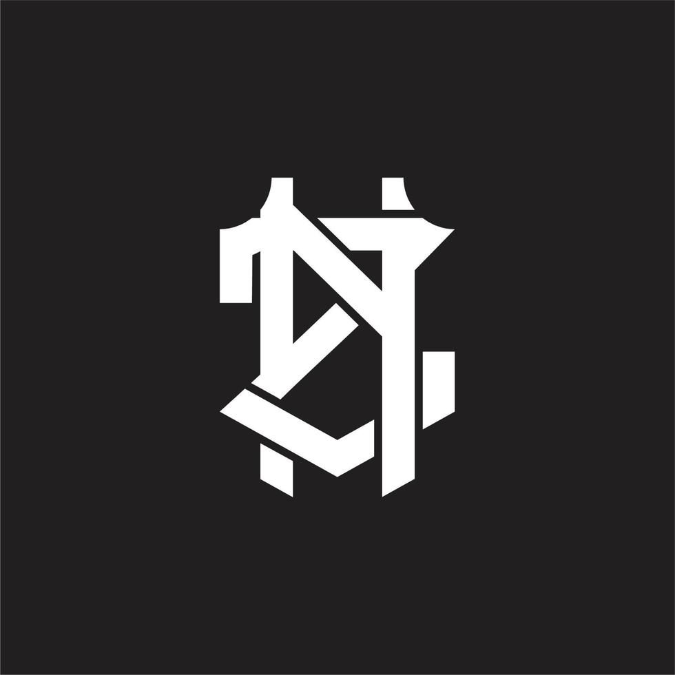 nz logotyp monogram design mall vektor