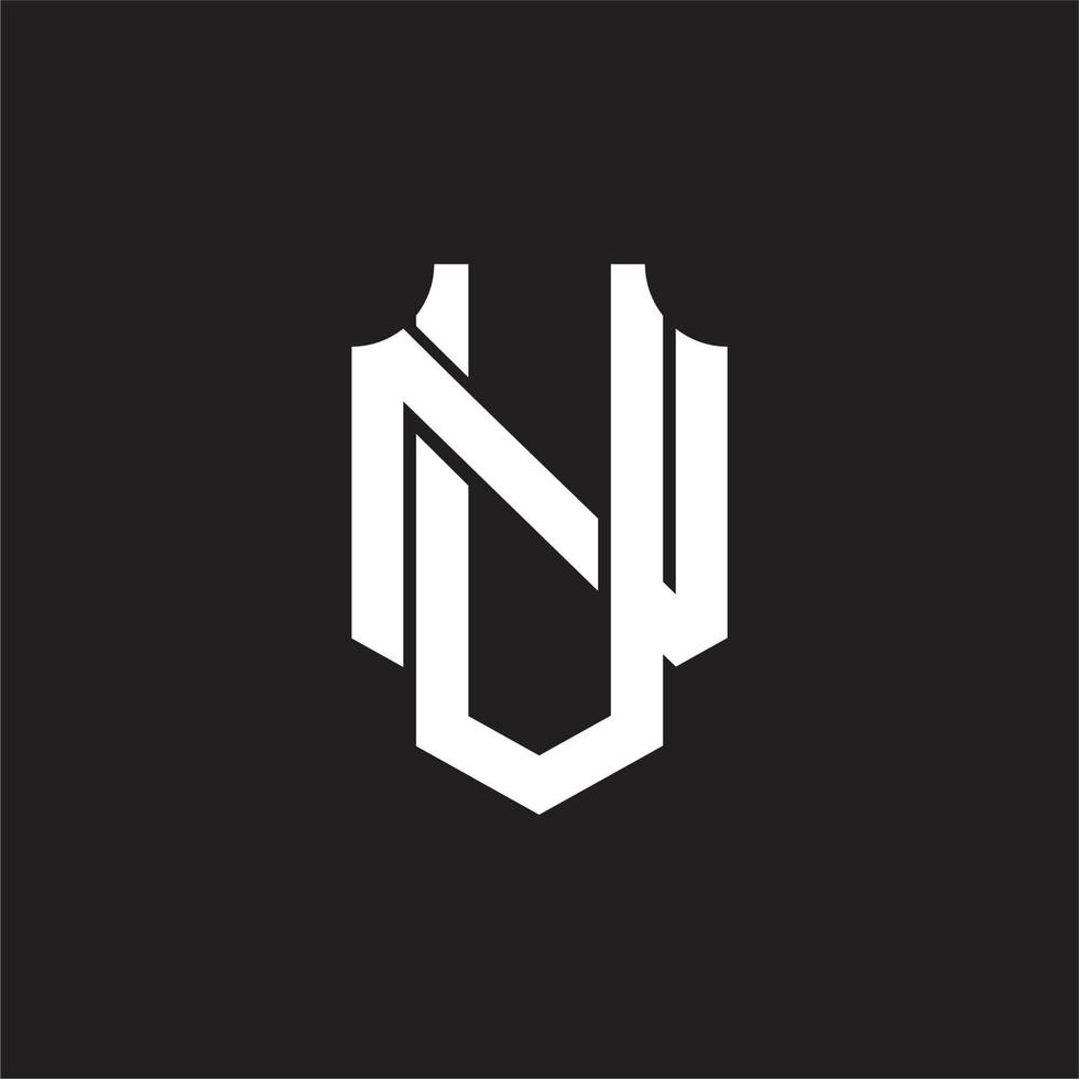 fn logotyp monogram design mall vektor