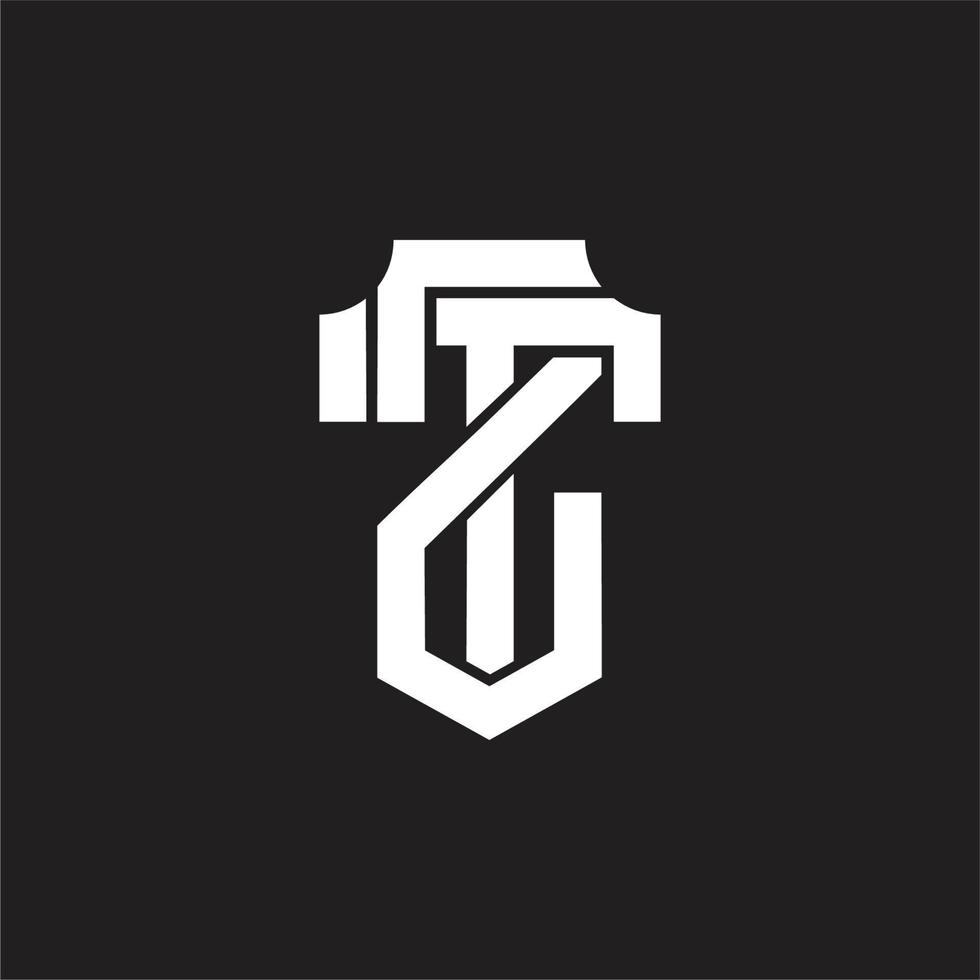 zt-Logo-Monogramm-Designvorlage vektor