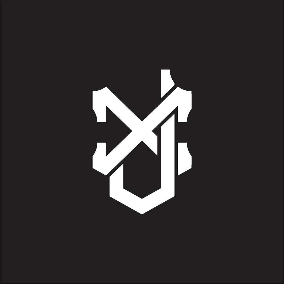 jx-Logo-Monogramm-Designvorlage vektor
