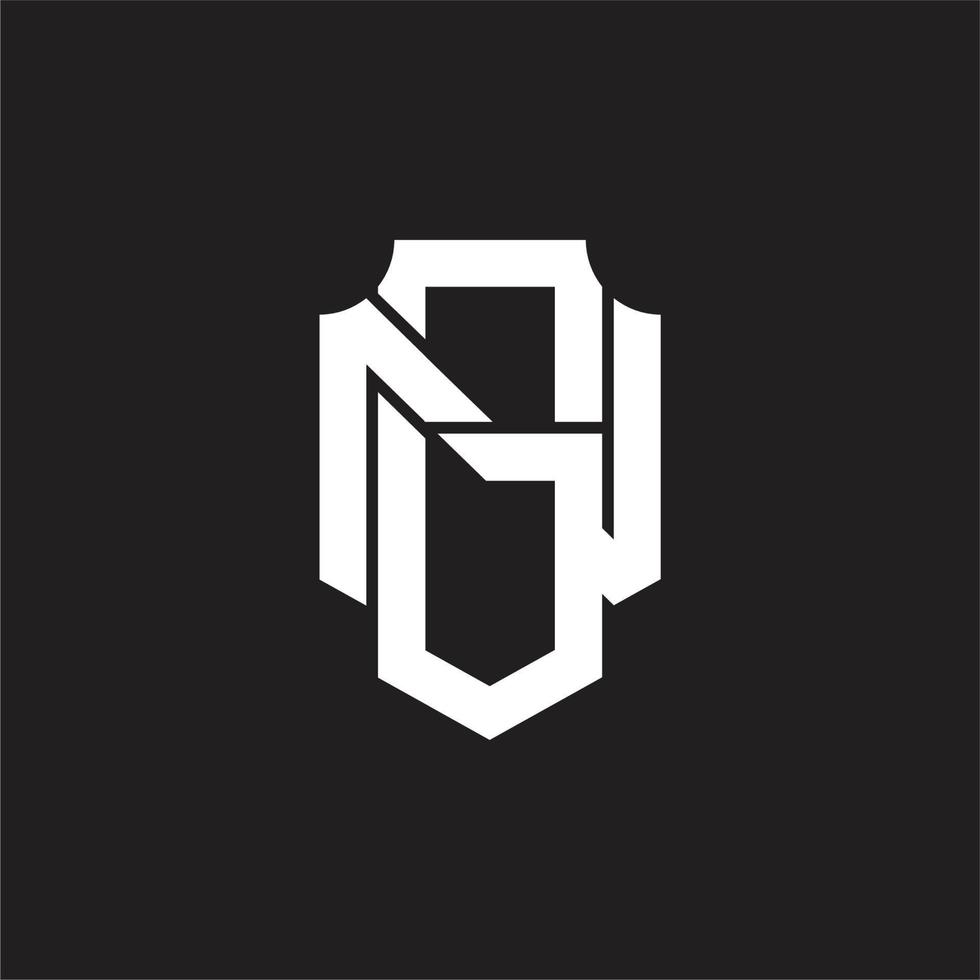 gn logotyp monogram design mall vektor